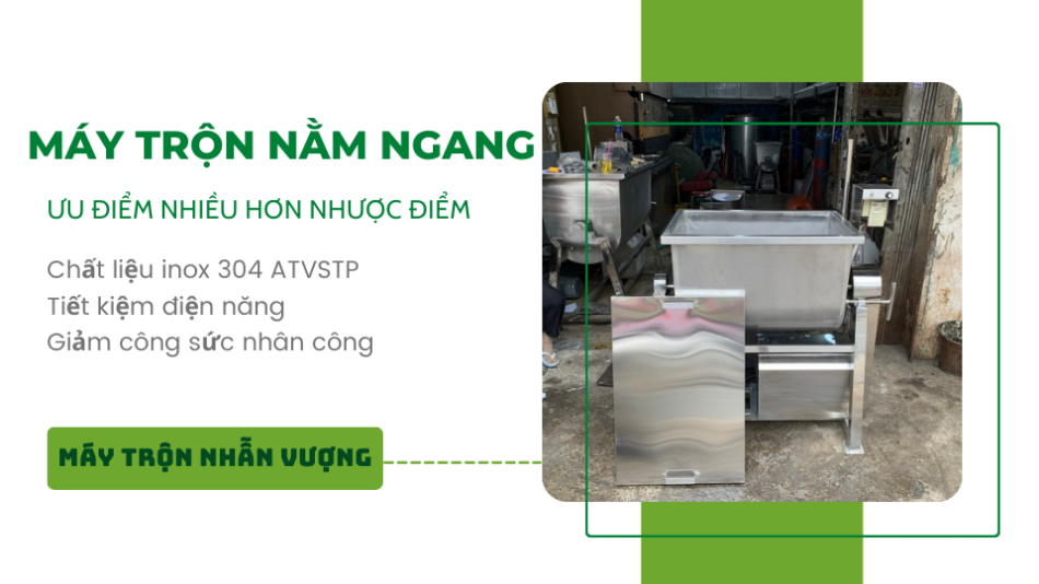 Phân tích ưu điểm và nhược điểm máy trộn nằm ngang