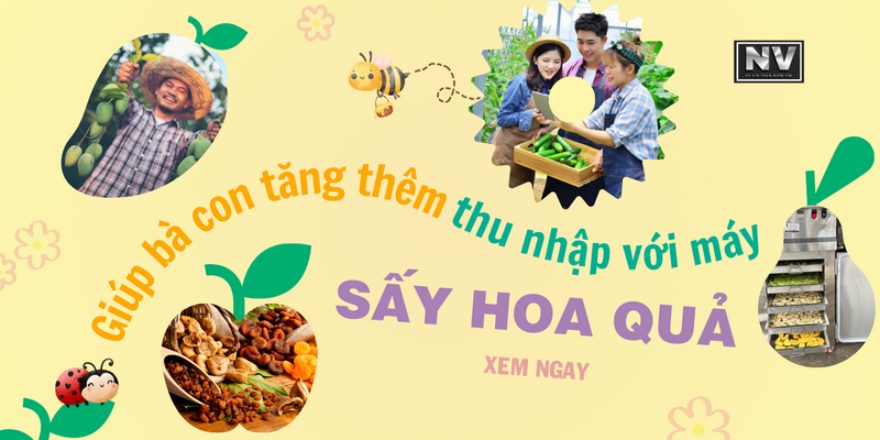 Giúp bà con tăng thêm thu nhập với máy sấy hoa quả