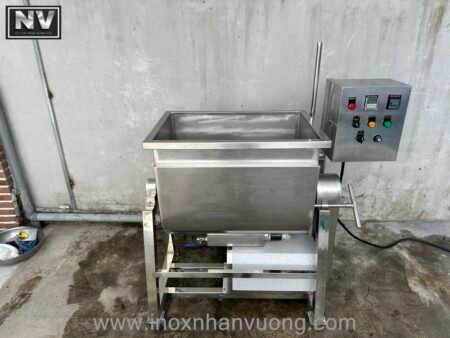 Máy trộn công nghiệp nằm ngang gia nhiệt 50kg