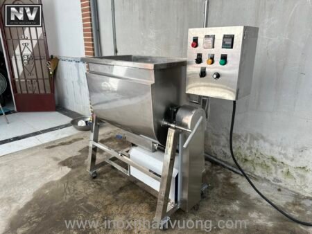 Máy trộn nằm ngang gia nhiệt 25kg