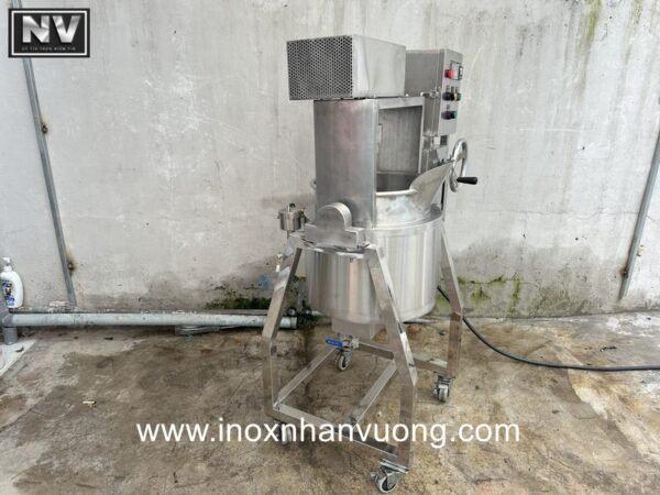 Nồi nấu có cánh khuấy lật nghiêng 100L